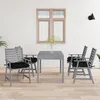 Image de Chaises À Manger D'extérieur Et Coussins Lot De 4 Acacia Massif Vidaxl