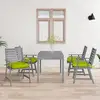 Image de Chaises À Manger D'extérieur Et Coussins Lot De 4 Acacia Massif Vidaxl