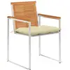 Image de Vidaxl chaises de jardin lot de 4 avec coussins bois d'acacia massif