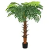 Image de vidaXL Palmier Cycas Artificiel avec Pot Vert 160 cm Bois Massif & Plastique Plante d’Intérieur Bureau et Jardin 336308