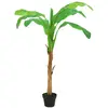 Image de Bananier Artificiel Avec Pot 180 Cm Vert Vidaxl