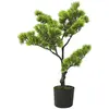 Image de Bonsaï De Pin Artificiel Avec Pot 60 Cm Vert Vidaxl