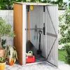 Image de vidaXL Abri de Jardin Hangar de Stockage Abri de Rangement Remise à Outils Maison de Rangement Extérieur Marron 150902