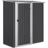 Image de Abri De Jardin Anthracite 180,5x97x209,5 Cm Acier Galvanisé Vidaxl