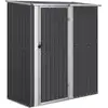 Image de Vidaxl abri de jardin anthracite 180,5x97x209,5 cm acier galvanisé