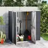 Image de Abri À Outils De Jardin Anthracite 161x89x161cm Métal Galvanisé Vidaxl