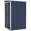 Image de Remise De Jardin Murale Anthracite 118x100x178 Cm Acier Vidaxl