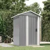 Image de vidaXL Abri de jardin Gris 126x975x177 cm Métal galvanisé 316234