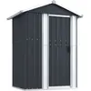 Image de Abri De Jardin Anthracite 126x97,5x177 Cm Acier Galvanisé Vidaxl