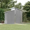 Image de vidaXL Abri de jardin Gris 270x130x208 5 cm Métal galvanisé 316243