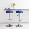 Image de Tabourets De Bar Lot De 2 Bleu Tissu Vidaxl