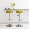 Image de Tabourets De Bar Lot De 2 Vert Tissu Vidaxl