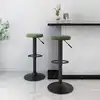 Image de Tabourets De Bar Lot De 2 Vert Foncé Velours Vidaxl