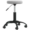 Image de Chaise Pivotante De Bureau Gris Clair Velours Vidaxl
