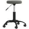 Image de Chaise Pivotante De Bureau Gris Foncé Velours Vidaxl