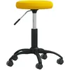 Image de Chaise Pivotante De Bureau Jaune Moutarde Velours Vidaxl