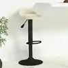 Image de Tabouret De Bar Crème Velours Vidaxl