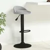 Image de Tabouret De Bar Gris Clair Velours Vidaxl
