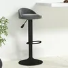 Image de Tabouret De Bar Gris Foncé Velours Vidaxl