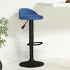 Image de Tabouret De Bar Bleu Velours Vidaxl