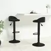 Image de Tabourets De Bar Lot De 2 Noir Velours Vidaxl
