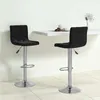 Image de Tabourets De Bar Lot De 2 Noir Velours Vidaxl