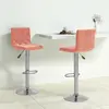 Image de Tabourets De Bar Lot De 2 Rose Velours Vidaxl