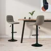 Image de Tabourets De Bar Lot De 2 Gris Clair Velours Vidaxl
