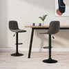 Image de Tabourets De Bar Lot De 2 Gris Foncé Velours Vidaxl