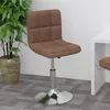 Image de Tabouret De Bar Pivotant Marron Tissu Vidaxl