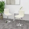 Image de Chaises Pivotantes À Manger Lot De 2 Crème Tissu Vidaxl