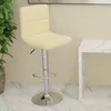 Image de Tabouret De Bar Crème Tissu Vidaxl