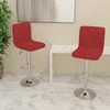 Image de Tabourets De Bar Lot De 2 Rouge Bordeaux Tissu Vidaxl