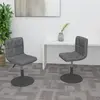 Image de Chaises Pivotantes À Manger Lot De 2 Gris Foncé Velours Vidaxl