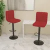 Image de Tabourets De Bar Lot De 2 Rouge Bordeaux Tissu Vidaxl