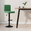 Image de Tabouret De Bar Vert Foncé Velours Vidaxl