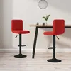 Image de Tabourets De Bar Lot De 2 Rouge Bordeaux Velours Vidaxl