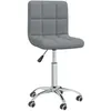 Image de Chaise Pivotante De Bureau Gris Clair Tissu Vidaxl