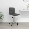 Image de Chaise Pivotante De Bureau Gris Foncé Tissu Vidaxl
