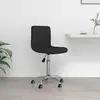 Image de Chaise Pivotante De Bureau Noir Tissu Vidaxl