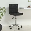 Image de Chaise De Bureau Pivotante Noir Similicuir Vidaxl