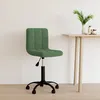 Image de Chaise Pivotante De Bureau Vert Foncé Velours Vidaxl