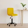 Image de Chaise Pivotante De Bureau Jaune Moutarde Velours Vidaxl