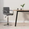 Image de Tabouret De Bar Gris Clair Tissu Vidaxl