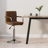 Image de Tabouret De Bar Marron Tissu Vidaxl