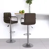 Image de Tabourets De Bar Lot De 2 Marron Similicuir Vidaxl