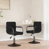 Image de Chaises Pivotantes À Manger Lot De 2 Noir Velours Vidaxl