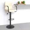 Image de Tabouret De Bar Crème Tissu Vidaxl