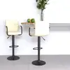 Image de Tabourets De Bar Lot De 2 Crème Tissu Vidaxl