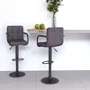 Image de Tabourets De Bar Lot De 2 Taupe Tissu Vidaxl